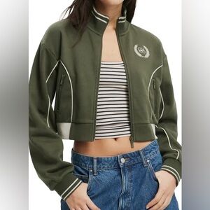 Cotton On Olive Varsity Jacket for Women